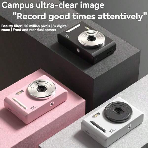 Noua cameră digitală de înaltă definiție M26 Campus CCD - 700mAh compactă și portabilă - potrivită pentru studenți - Cadouri de absolvire - Cadouri de sărbători