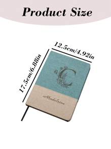 1 Piece Personalized Custom Notebook, Custom Letter Flower, Name, Text Notebook. A5 Fabric Spliced Notebook, Suitable For Business Office, Study Record, Business Office Customization, Study Supplies Customization, School Supplies, Personalized, School, Notebook, Personalized Gift, Back-To-School Gift, Return To School School Supplies,Back To School