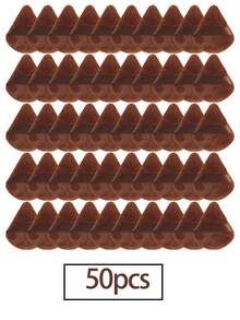 5/10/12/20/30/50/100个迷你三角植绒双面化妆海绵，质地柔软蓬松，适用于面部和身体，化妆美容工具混合套装，化妆品，便宜，房间装饰，梳妆台，旅行，卧室，化妆配件，粉扑，美妆蛋，散粉扑，化妆海绵，便宜，圣诞礼物，化妆品，化妆工具，便宜货，礼物，女士礼物，圣诞礼物，赠品，旅行，便宜货，旅行必备 - 咖啡棕 - 查看 6