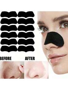 5片/10片/20片/30片/50片/100片深层清洁去黑头鼻贴，有效去除鼻部及面部毛孔杂质，自然去角质，温和疏通毛孔（使用前请将鼻子弄湿） - 彩色 - 查看 2