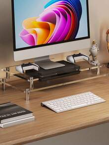 1 件透明亚克力笔记本电脑支架、显示器支架、台式电脑展示架，高度 30/40/50 厘米 - 彩色 - 查看 4