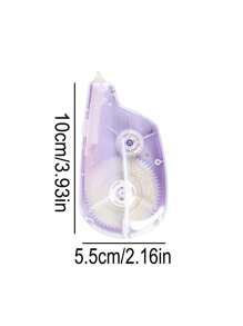 TWINGO 1 Pc Push-Pull Correction Tape, Creative Gradient Pattern Push-Pull Design Correction Tape - Core Length Of 30 Meters, PET Material Transparent And Visible Internal Contours Dustproof Mouth Guard, Suitable For Learning, Writing, Textbook Answering, Writing Errors And Correction Of Typo Learning Tools, Fashionable And Portable School Supplies, Essential For Back-To-School Season,School Supplies,Back To School