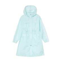 Adidas 女士薄款连帽风衣外套，中长款，修身款，HC6587 - 薄荷綠 - 查看 1
