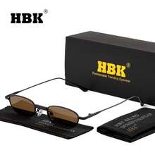 HBK 男士新款时尚眼镜,椭圆形小镜框设计,日常配饰,摄影道具,生日礼物,全套包装 - K39898 - 查看 19