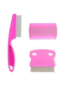 4pcs/3pcs Professional Lice & Nits Removal Comb Set, Fine Tooth Comb, Dandruff Remover Hair Comb Set, Specialized Hair Delousing Comb ,Hair Styling Tools ,Beauty ,Hair Accessories