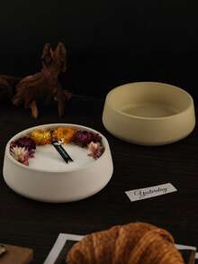 1 件/2 件大/小圆形碗模具、花盆模具、烛杯模具、空气植物容器、鱼缸、迷你景观、爱好者礼物、石膏模具、树脂模具、混凝土模具 - 白色 - 查看 3