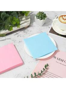 40/80/120片鸡尾酒餐巾性别揭示餐巾婴儿淋浴双层饮料餐巾一次性纸巾适用于晚餐婚礼生日毕业典礼节日派对餐厅酒吧新娘周年纪念活动 - 粉紅色藍色 - 查看 3