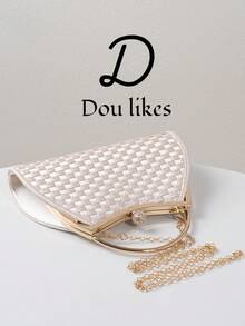 Solid Color Handbag, Large Capacity Wallet, Perfect Choice For Wedding, Party, Celebration, Formal Event, Birthday Gift, Valentine's Day Gift, Ball And Formal Occasions