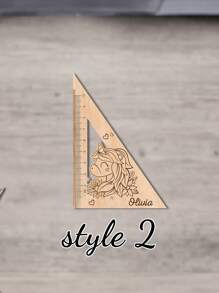 School Is Starting! Customized Wooden Children's Triangular Rulers, Teacher's Vector Graphics, Customized Name Triangular Rulers. On The First Day Of School, School Supplies, Children's Gifts, Unicorn Patterns, Rocket Patterns, Hot Air Balloon Patterns, Wooden Rulers, Suitable For Boys And Girls, Essential School Supplies., School Supplies,Back To School