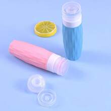 4pcs/Set 90ml Silicone Refillable Travel Bottles, Squeeze Type Portable Containers For Outdoor Travel, Business Trip And Home Use