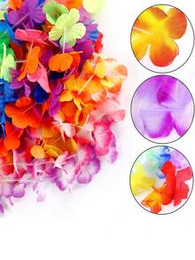 Bộ 14/28 vòng cổ vòng hoa Hawaii và kẹp tóc hoa Hawaii, đồ trang trí tiệc nhiệt đới Hawaii, kẹp tóc hoa sứ, băng đô tiệc chủ đề hoa Hawaii nhiệt đới, đồ trang trí tiệc cưới bãi biển, đồ dùng tiệc, vòng hoa, băng đô, đồ trang trí tiệc cưới bãi biển, đồ trang trí tiệc sinh nhật (màu ngẫu nhiên) - Nhiều màu - Xem 4