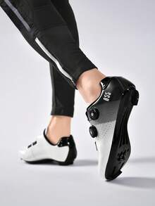 Unisex SPD Cycling Shoes, Suitable For Peloton Indoor Cycling And Outdoor Biking, Compatible With Cleats, Non-Slip And Durable, Lightweight And Comfortable - White - View 4