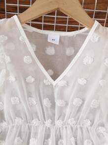 Cubre traje de baño de estilo vacacional blanco para niñas, ligero y cómodo para nadar, fiestas, salidas. Adecuado para combinarlo con trajes de baño u otras prendas en verano