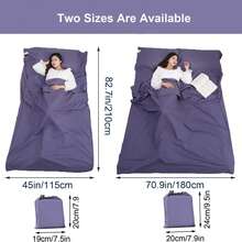 1pc 210cm Lightweight Sleeping Bag Liner, Portable Multi-Person Sleeping Bag For Outdoor Camping, Hotel Travel - Multicolor - View 12
