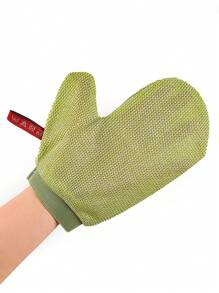1 Stück Exfoliierender Gesichts- und Körper-Schrubber-Handschuhe, glatt & strahlend - Körper-Peeling Bad & Dusche - reinigt trockene abgestorbene Haut - sanfte aber wirksame exfolierende Reinigungshandschuhe