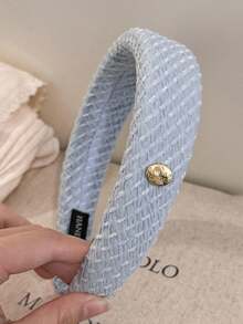 4 Stücke Damen marineblau elegante karierte einfarbige vielseitige Metallmode Haarband, geeignet für Alltag, Zuhause, Schule, Strand, Arbeit, Pendeln, Party, Urlaub, Geburtstag, Rückkehr zur Schule, Neujahr, Valentinstag, Muttertag Geschenk, Haarband, Haarreifen, Haarschmuck für Damen - Verschiedenfarbig - Übersicht 3