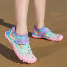 Shoes Barefoot Aqua Socks Outdoor Indoor Quick Dry Sandals Lightweight Slip On Walking Sneakers Beach Pool Swim (Little/Big) - 7-藍色/粉紅色 - 查看 8