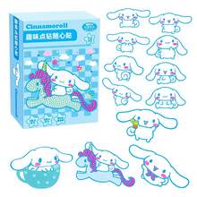 Sanrio 4件套卡通三丽鸥钻石画套装 - MyMelody、Hello Kitty、Cinnamoroll - 12件钻石画配件，5D钻石画套装，手工艺术品，简易DIY钻石画贴纸工艺品，宝石工艺活动套装，高品质艺术礼品 - 彩色 - 查看 9