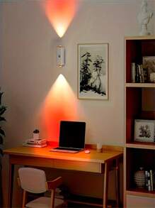 1 Stück Smart LED Bewegungssensor Nachtlicht - magnetische Wandhalterung, USB wiederaufladbar, 5 Meter Reichweite, ideal für Schlafzimmer, Flur, Badezimmer, Treppen und Innenbereich, Bewegungssensor Beleuchtung | Schlanke LED-Lampe | Energiesparende LED, Bewegungssensor Licht für Innen (1200mAh)
