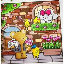 1pc Fuzzy In Love :Easy 50pagaColoring Book For Adults And Teens, Colouring Book Super Cute Designs Of Cozy, Hygge Spaces For Relaxation (Cozy Spaces Coloring) .Adult Stress Relieving Coloring Book With The Theme Of Stress Relieving Coloring Book [Hand Drawn Must-Have] .Back To School A Relaxing Gift For Friends, Couples, And Family . Painting Kit [Default Without Pen] Mark Pen Set