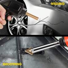 2-In-1 Portable Plastic Welding Kit – 500PCS Hot Staples + 40PCS Rods | Ideal For Car Bumper Crack Repair - Black - View 3