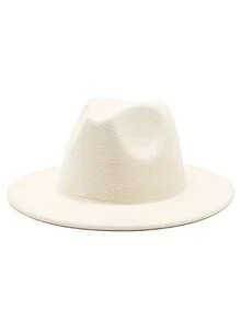 1 件男女通用 Y2K 风格纯色爵士帽，户外防紫外线帽，适合运动、日常通勤