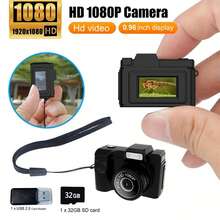 Retro Portable Mini Digital Camera ,1080P HD Mini Camera With 0.96-Inch Display, Loop Recording & 32GB TF Card, Card Readers, For Photo Video Travel Perfect Gift For Holidays - Multicolor - View 1