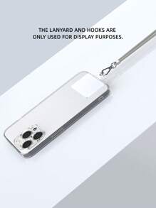 1 Piece Crossbody Cell Phone Lanyard(Gray), Transparent Pads Included For Fixing The Phone Case, Multi-Functional Adjustable Neck Strap With 145CM/57 Inches, Lanyard Compatible With All Smartphone, Universal Lanyard For Redmi Cases, Crossbody Strap For Cases..