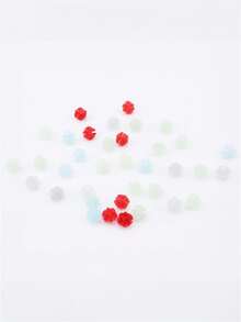 25/35Pcs Bike Wheel Spokes Beads, Colorful Bicycle Spoke Decoration Spoke Plastic Clip Round Decor Beads, Assorted Color And Shapes, Universal Fit, Non-Electric Wheel Rim Accessories For Outdoor Cycling, Bike Cycling Decorative Accessories - Multicolor - View 5