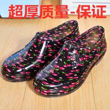 Women Rain Footwear - 純色-藍色(無絨) - 查看 3