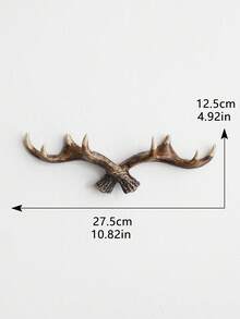 1pc Vintage Deer Antlers Wall Hooks Wall Mounted Clothes Hanger Coat Rack Key Holder For Decorative Wall Hook Deer Antlers Wall Mounted Hooks Home Decor Christmas Decorations Room Decor Christmas - Multicolor - View 6