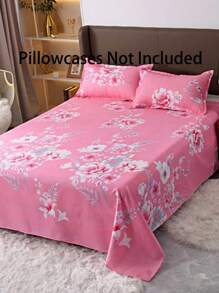 1pc Soft Skin-Friendly Printed Bedsheet, Modern Rectangular Fashion Minimalist Design For Children, Double Bed, Available In Multiple Sizes, Suitable For Bedroom Use Year-Round