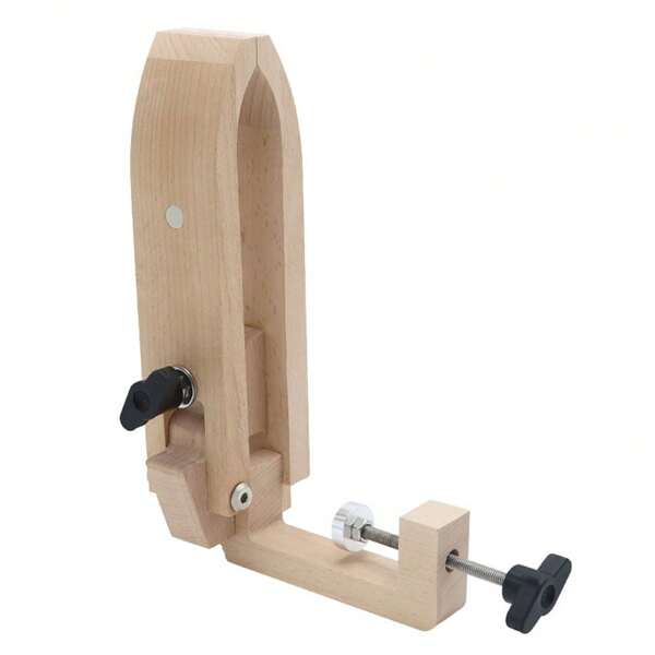 Nuevo abrazadera de madera hecha a mano, herramienta DIY de costura, soporte de madera con marco fijo para costura a mano de artesanía
