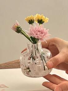 1 Stück Mini Tintenglas Vase, süße Dekovase für Tischblumen, geeignet für Hydrokultur Blumenarrangements, Restaurant, Wohnzimmer, Schlafzimmer, Balkon Heimdekoration - Verschiedenfarbig - Übersicht 7