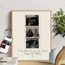 1 Tranh Canvas In Ảnh Theo Yêu Cầu, Tải Ảnh và Văn Bản Để Tùy Chỉnh, Tranh Treo Tường Cá Nhân Hóa, Món Quà Sinh Nhật Hoàn Hảo, Phong Cách Cổ Điển, Thích Hợp Để Trang Trí Phòng Khách, Phòng Ngủ và Hành Lang, Là Vật Trang Trí Nhà Lý Tưởng, Có Khung Tùy Chọn, Kỷ Vật Đáng Nhớ, Quà Tặng Trang Trí Phòng, Quà Sinh Nhật Tùy Chỉnh Cho Bạn Thân - Nhiều màu - Xem 3