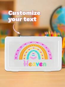 Pencil Box Personalized, Pencil Case, Back To School, School Supplies For Kids, Pencil Box With Name, Custom Made, Crayon Box
