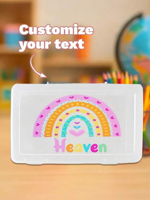 Pencil Box Personalized, Pencil Case, Back To School, School Supplies For Kids, Pencil Box With Name, Custom Made, Crayon Box