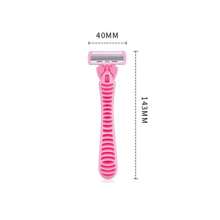 Pink Six Layer Blade, Multifunctional Scraper, Women's Shaver, Shaving Blade, Shaving Blade, Anti Scratch Men's Manual Shaver, Stainless Steel Blade, Shaving Tool, Shaver, Shaver, Beard Blade