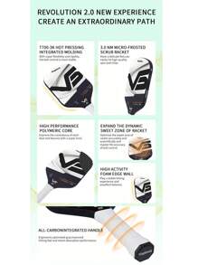 VISPINVO 16MM Edgeless Pickleball Paddle, 3K T700 Thermoformed Raw Carbon Fiber Pickleball Paddle, USAPA Approved, Foam Injected Edges For Expanded Sweet Spot, Control And Balance