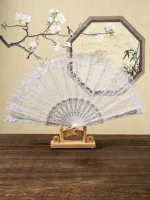 Breezier Vintage Lace Folding Fan, Suitable For Festivals And Matching