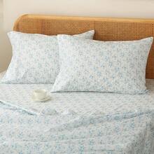 Black Sheets, Deep Pocket, 1800 Thread Count, Soft Breathable, Cute Printed Boho Farmhouse Bed Sheets, Up To 18 Inch - Blue - View 4