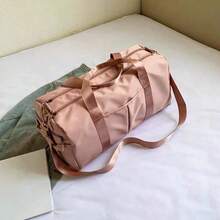 Bolsa deportiva multifunción negra para gimnasio, mochila grande para yoga con múltiples bolsillos, bolsa de viaje portátil, correas de hombro ajustables, duradera, con bolsillo impermeable para toalla húmeda. - Rosa - Ver 8