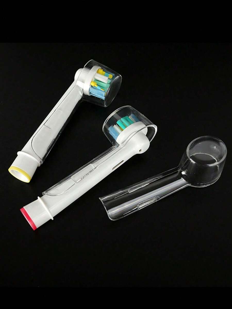 5pcs Transparent PC Dustproof Brush Head Protective Cover Portable Travel Toothbrush Protective Covers Suitable For Circular Brush Head Travel Toothbrush Storage Essential
