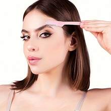 1 Set Of Foldable Facial Razors For Men And Women, Including An Eyebrow Trimmer And A Portable Stainless Steel Mesh Safety Razor. These Makeup Tools Are Suitable For Beginners, Providing Protection And Precision Shaving. The Eyebrow Trimmer Is Suitable For Both Men And Women, And The Facial Razor Is Washable, So That'S Why It Is Used For All Skin Types