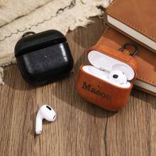 个性定制耳机套，适用于荔枝纹耳机保护套，可定制名字，送礼佳品 - 彩色 - 查看 3