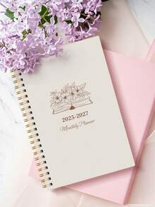 1本 2026年7月-2028年6月 A5(5.7" X 8") 週計畫與月計畫本，時間視覺化，每日行程記錄，月度學年筆記本，提升工作效率，返校與辦公用品，教師禮物，男士適用，學生筆記本 - 彩色 - 查看 4