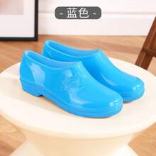 Women Rain Footwear - 純色-藍色(無絨) - 查看 2