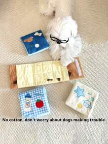 1 套狗狗零食益智玩具 - 可折叠宠物益智喂食器玩具，卡通可爱慢速喂食器，喂食训练互动玩具 - 彩色 - 查看 3