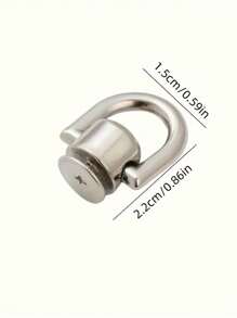 2 Pieces Bag Strap Connection Buckle Metal Keychain Bag Pull TAB Buckle Bag Modification Accessory Hardware Accessory Suitable For Bags And Phone Cases Screw Accessory Back To School Supplies