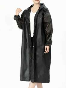 1 Stück Anti-Lecken Regenmantel Cape für Erwachsene unisex wiederverwendbarer Regenmantel Notfall-Regenmantel mit Kapuze und Kordelzug für Outdoor, Motorrad, Fahrrad, Wandern, Angeln und Bergsteigen